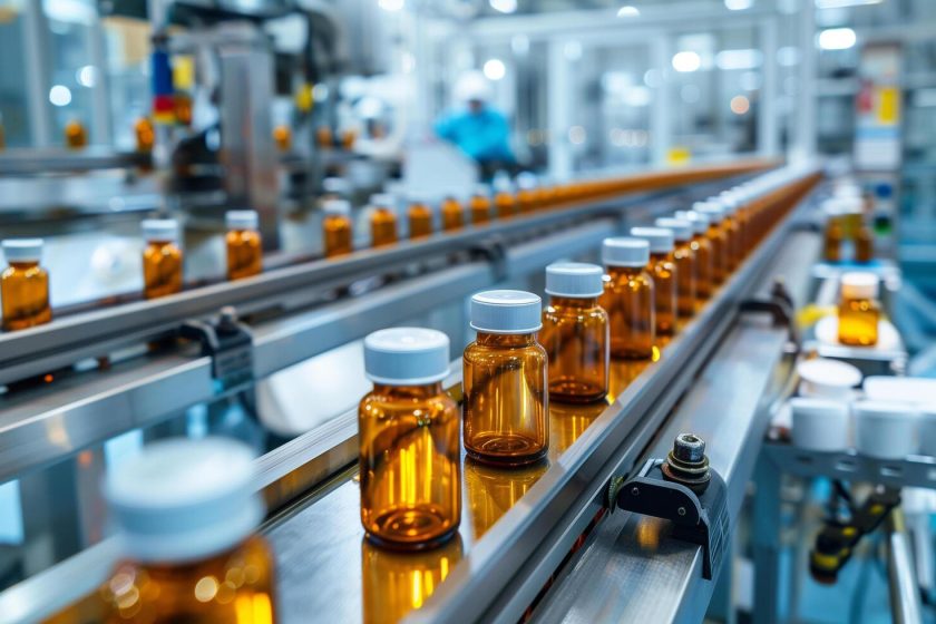 ai-generated-medical-vials-production-line-in-a-pharmaceutical-factory-free-photo